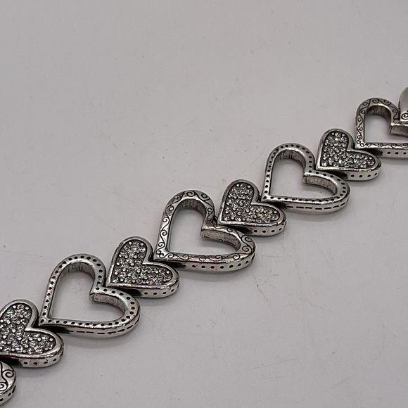 Brighton Fall in Love Silver Heart Bracelet with Sparkling Accents - Picture 4 of 9